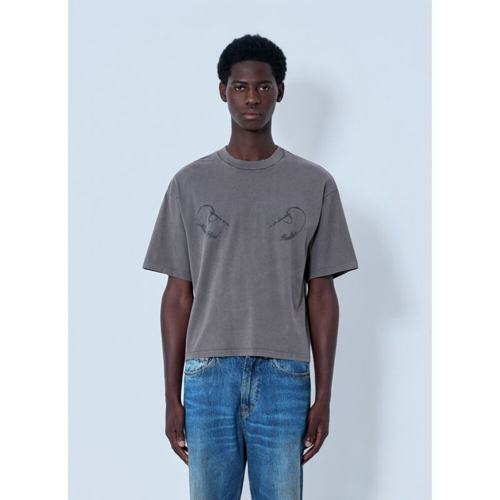 Jean Paul Gaultier Men Printed Cotton Jersey T-Shirt